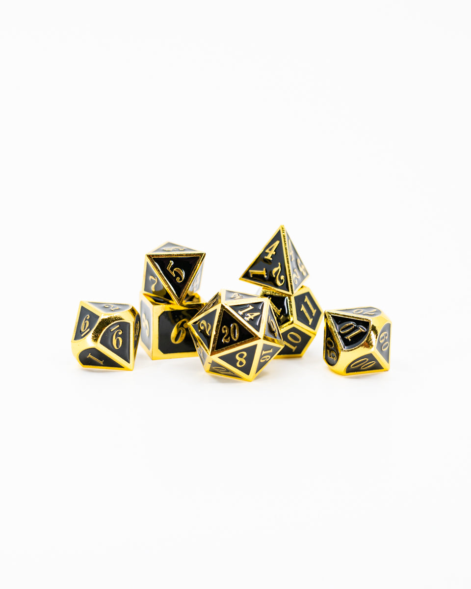 Lord Marshall | 7 Piece Metal Dice Set - Emberglow Gaming