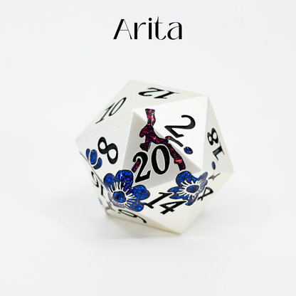 Arita | 33MM Metal D20 - Emberglow Gaming