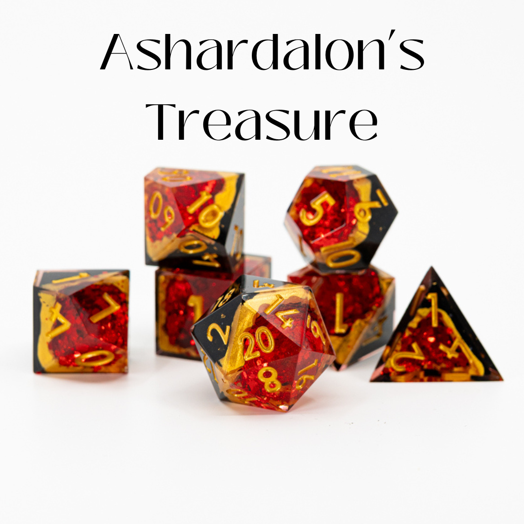 Ashardalon's Treasure | 7 Piece Sharp Edge Set - Emberglow Gaming