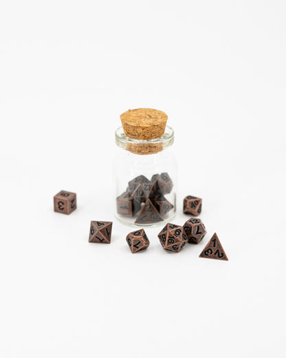 Grapeshot | Copper | 7 Piece Micro Mini Metal Set - Emberglow Gaming
