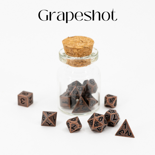 Grapeshot | Copper | 7 Piece Micro Mini Metal Set - Emberglow Gaming