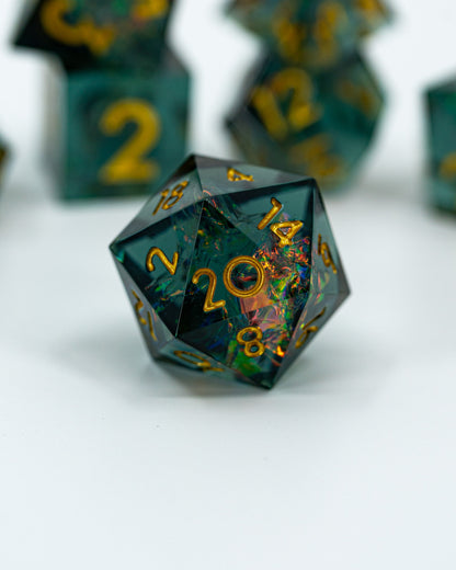 Panopticon | 7 Piece Sharp Edge Resin Dice Set