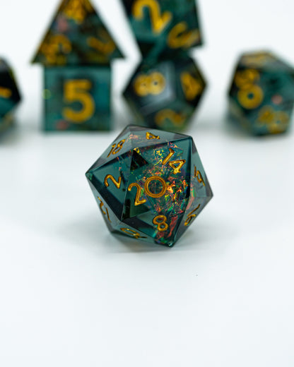 Panopticon | 7 Piece Sharp Edge Resin Dice Set