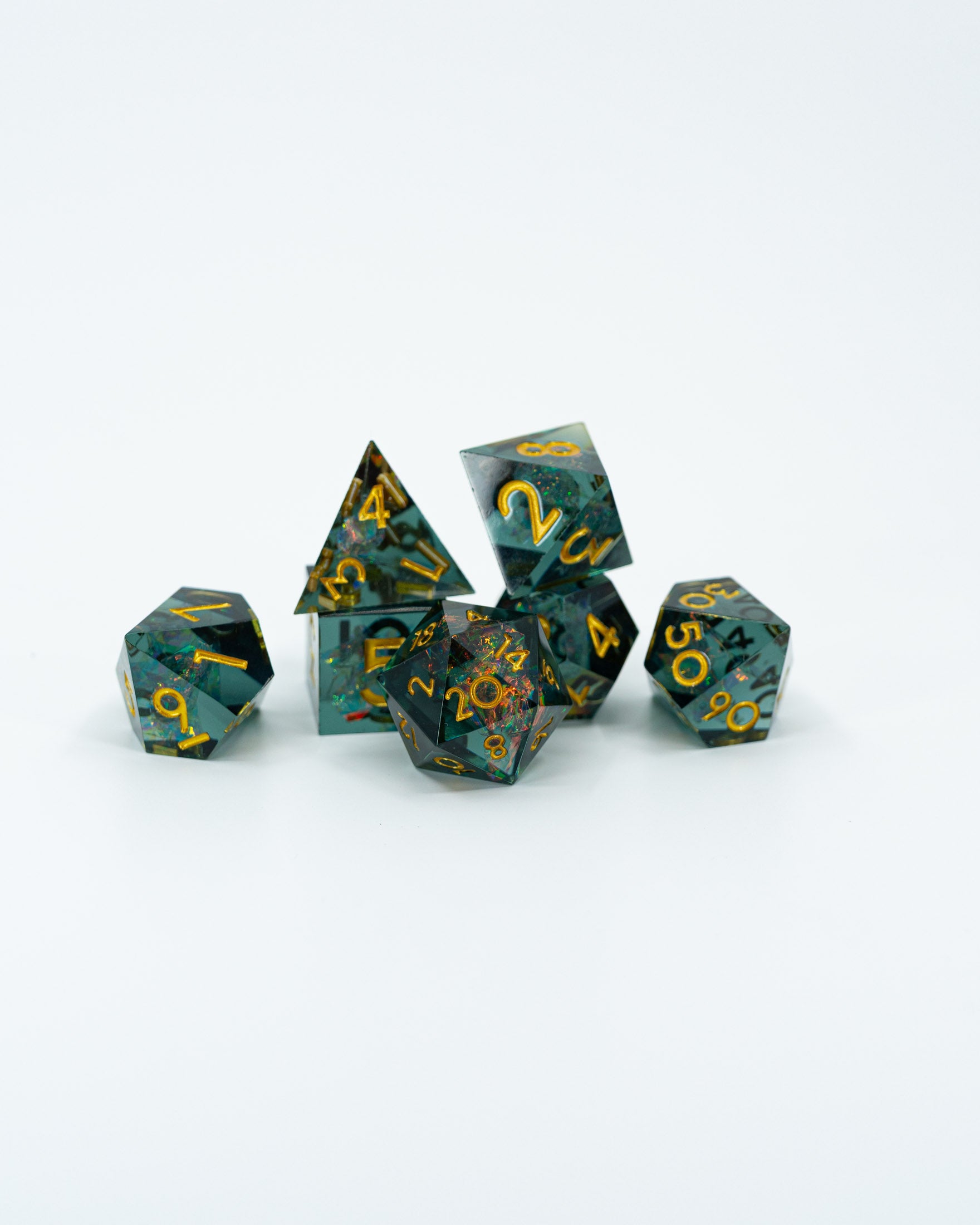 Panopticon | 7 Piece Sharp Edge Resin Dice Set