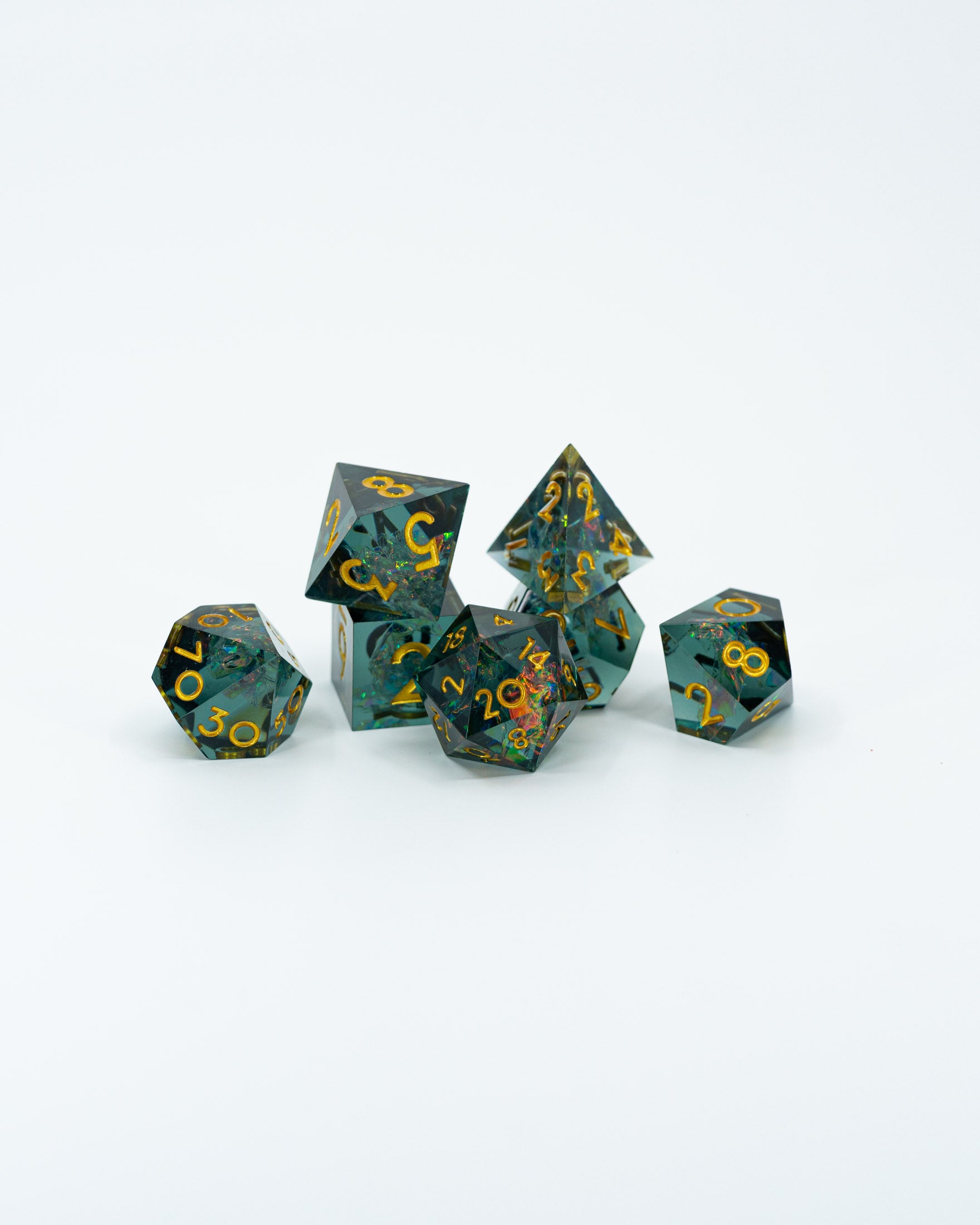 Panopticon | 7 Piece Sharp Edge Resin Dice Set