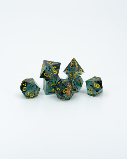 Panopticon | 7 Piece Sharp Edge Resin Dice Set