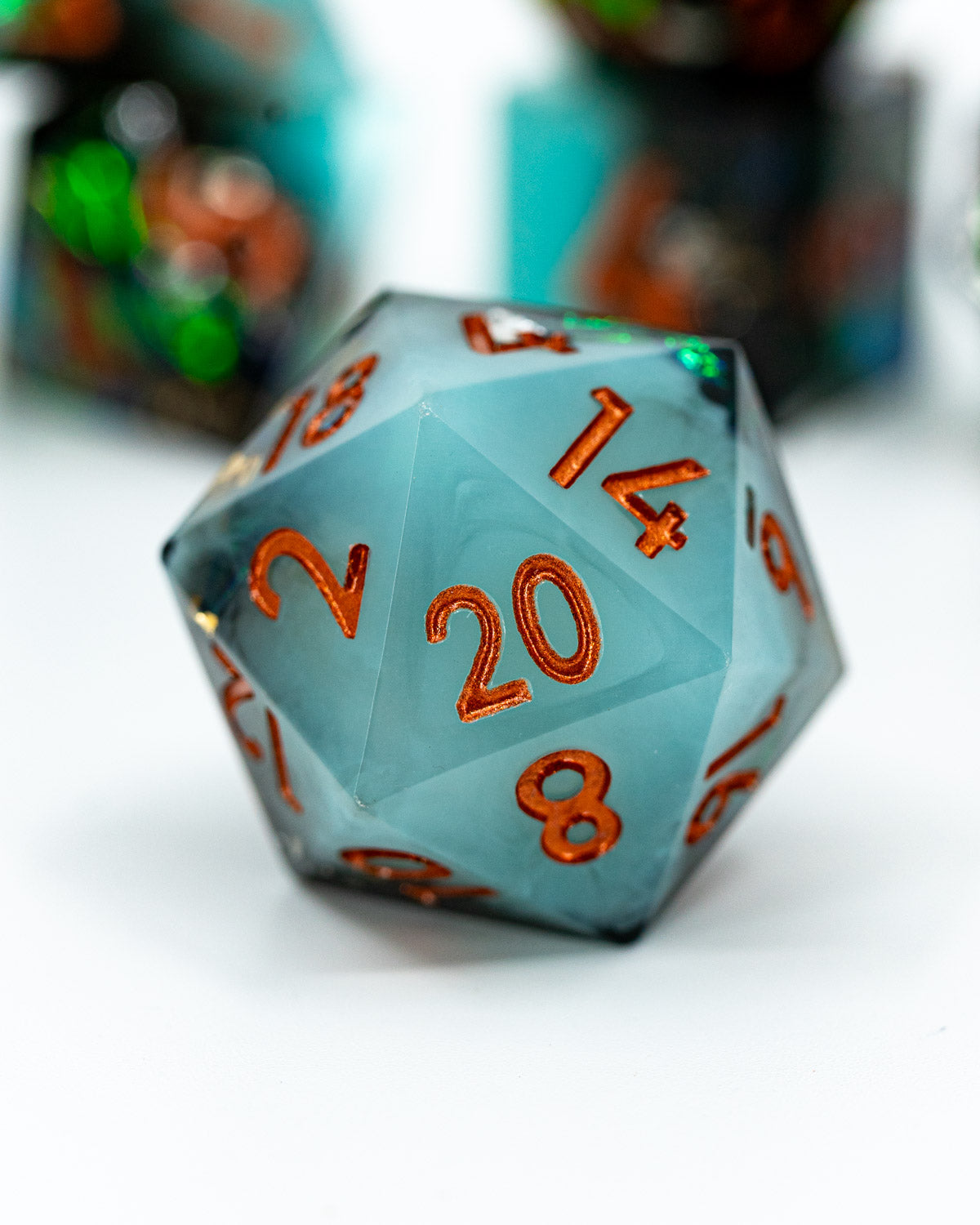 Mystic Marked | 7 Piece Sharp Edge Resin Dice Set