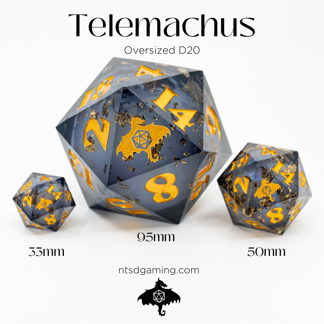 Telemachus | 33MM Liquid Core D20 - Emberglow Gaming