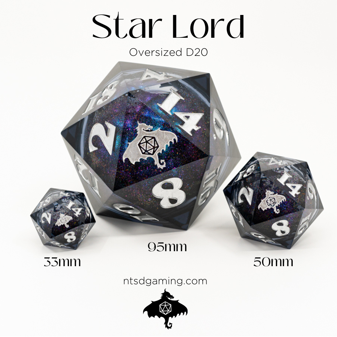 Star Lord | 50MM Liquid Core D20 - Emberglow Gaming