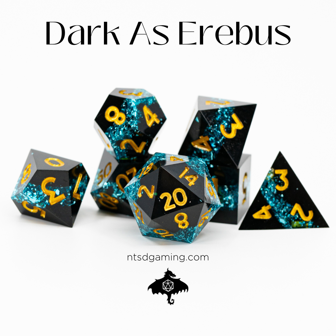 Dark as Erebus  | 7 Piece Sharp Edge Set - Emberglow Gaming