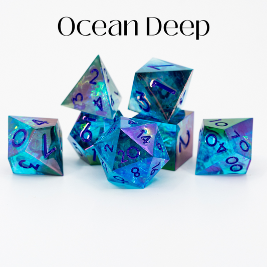 Ocean Deep | 7 Piece Sharp Edge Set - Emberglow Gaming