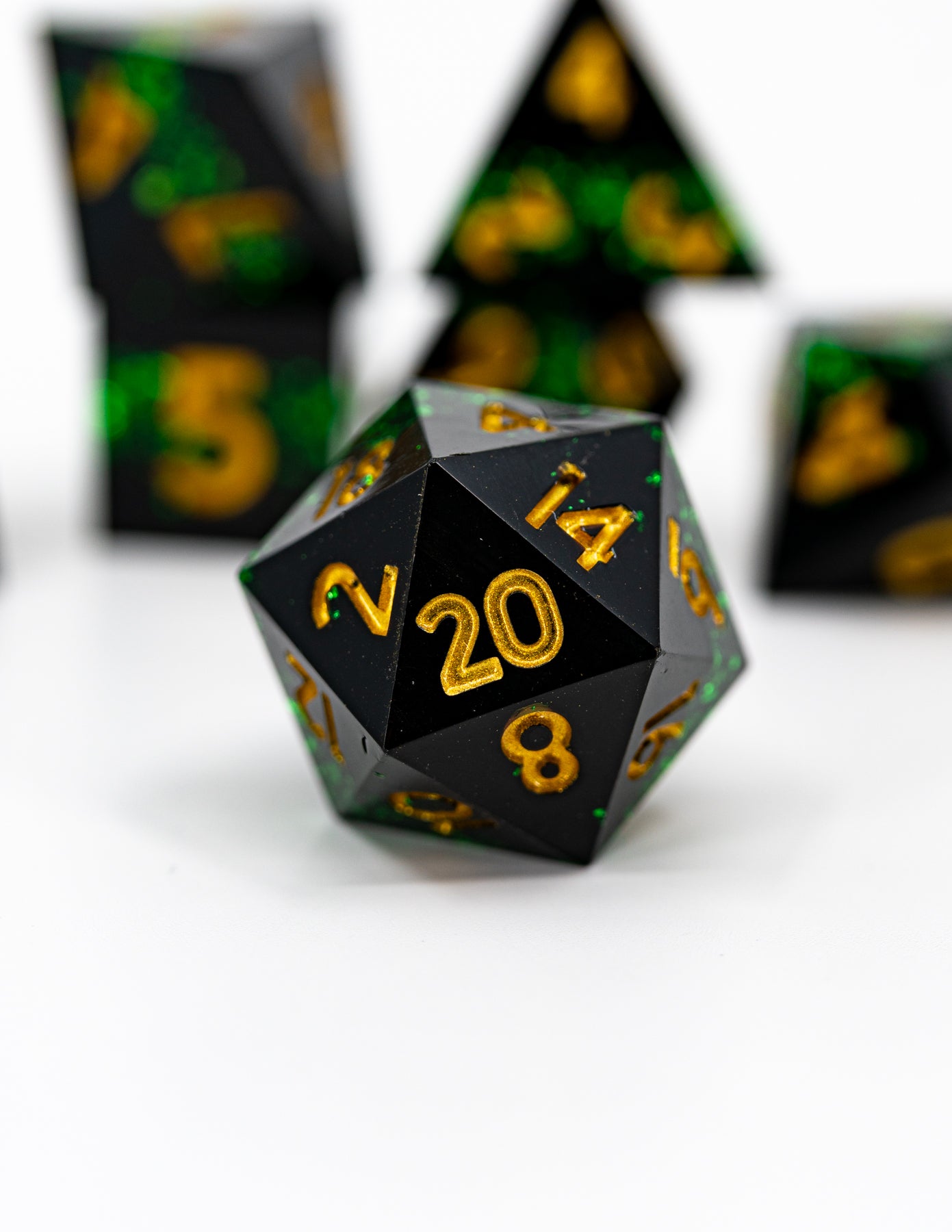 Something Wicked | 7 Piece Sharp Edge Dice Set - Emberglow Gaming