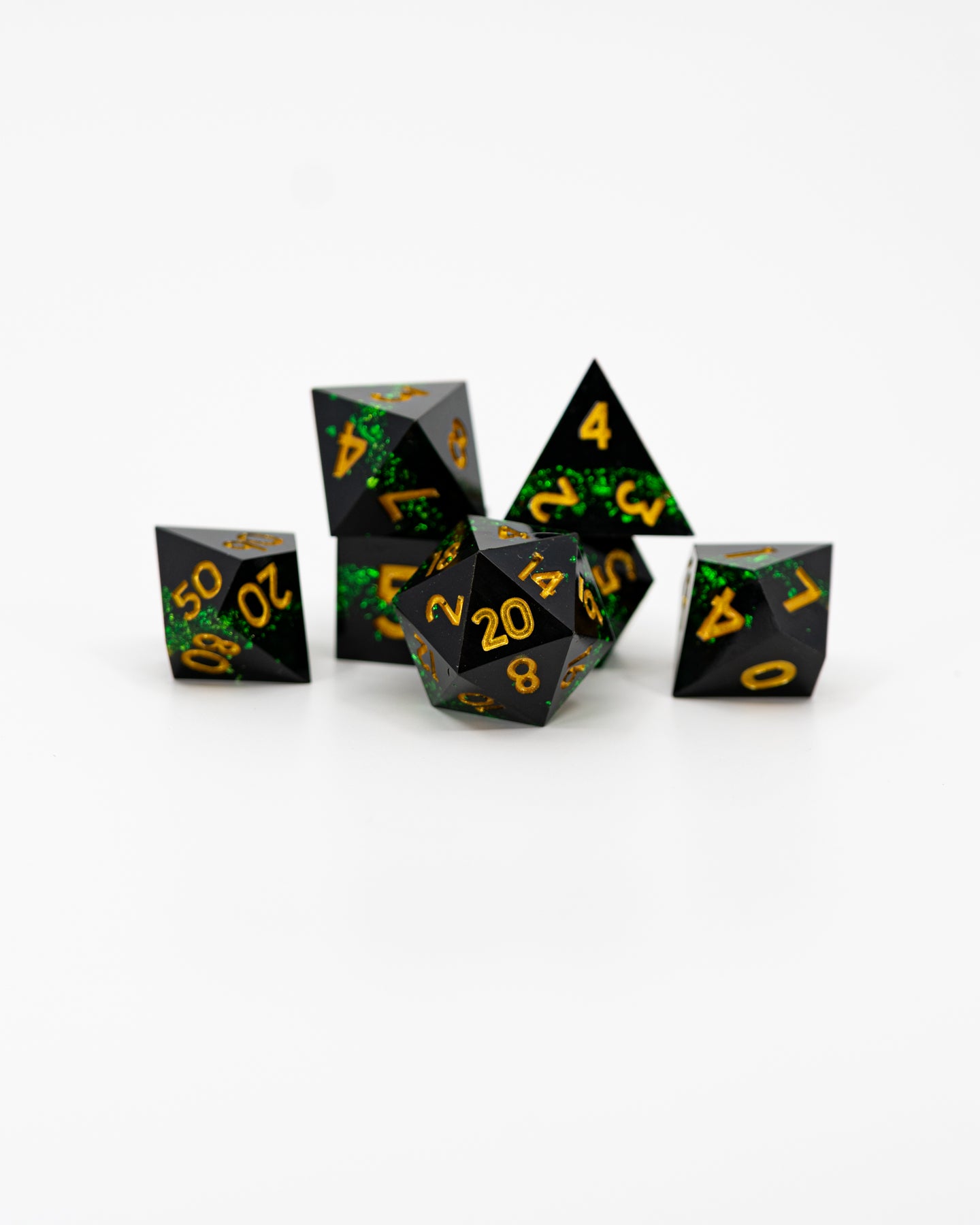 Something Wicked | 7 Piece Sharp Edge Dice Set - Emberglow Gaming