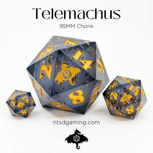 Telemachus | Liquid Core 95mm D20 - Emberglow Gaming