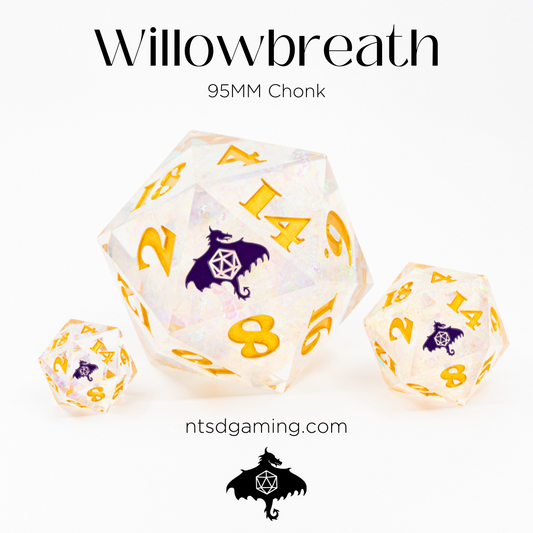 Willowbreath | Sharp Edge 95mm D20 - Emberglow Gaming