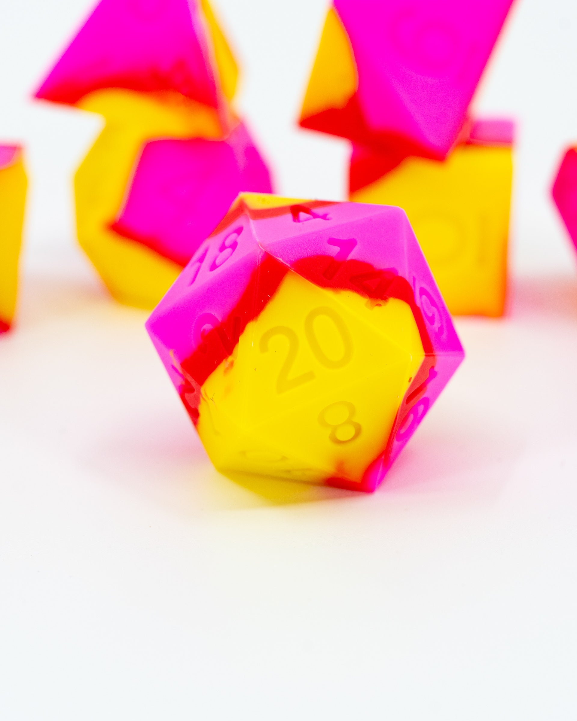 Fluttershy | 7 Piece Soft Silicone Dice Set - Emberglow Gaming