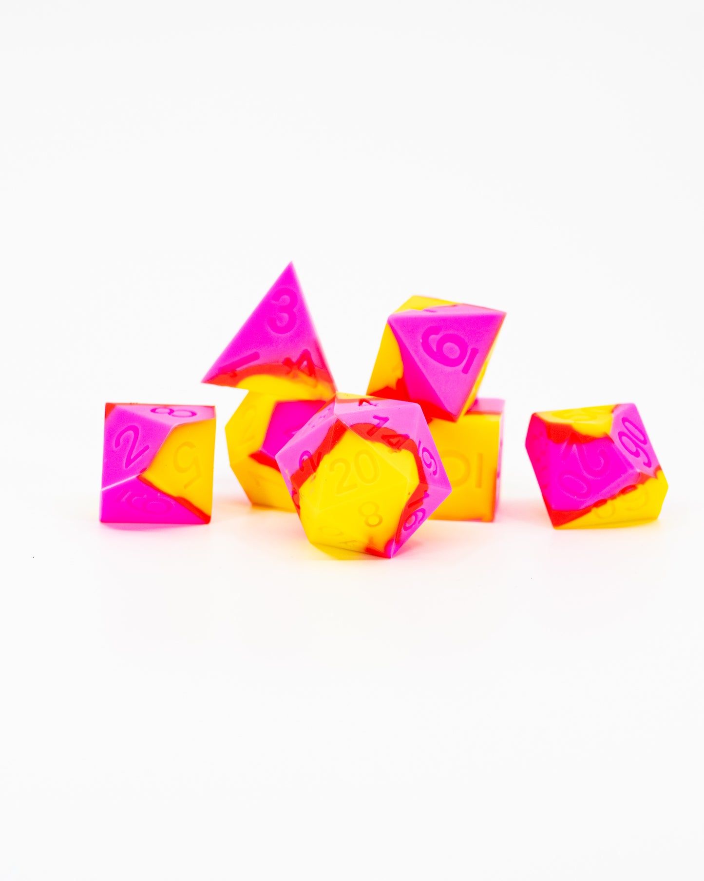 Fluttershy | 7 Piece Soft Silicone Dice Set - Emberglow Gaming