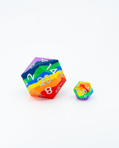 Taste the Rainbow CHONK  | 50 mm Silicone D20