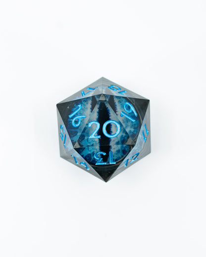 Megalodon | Floating Eye Inclusion | 33MM Sharp Edge D20