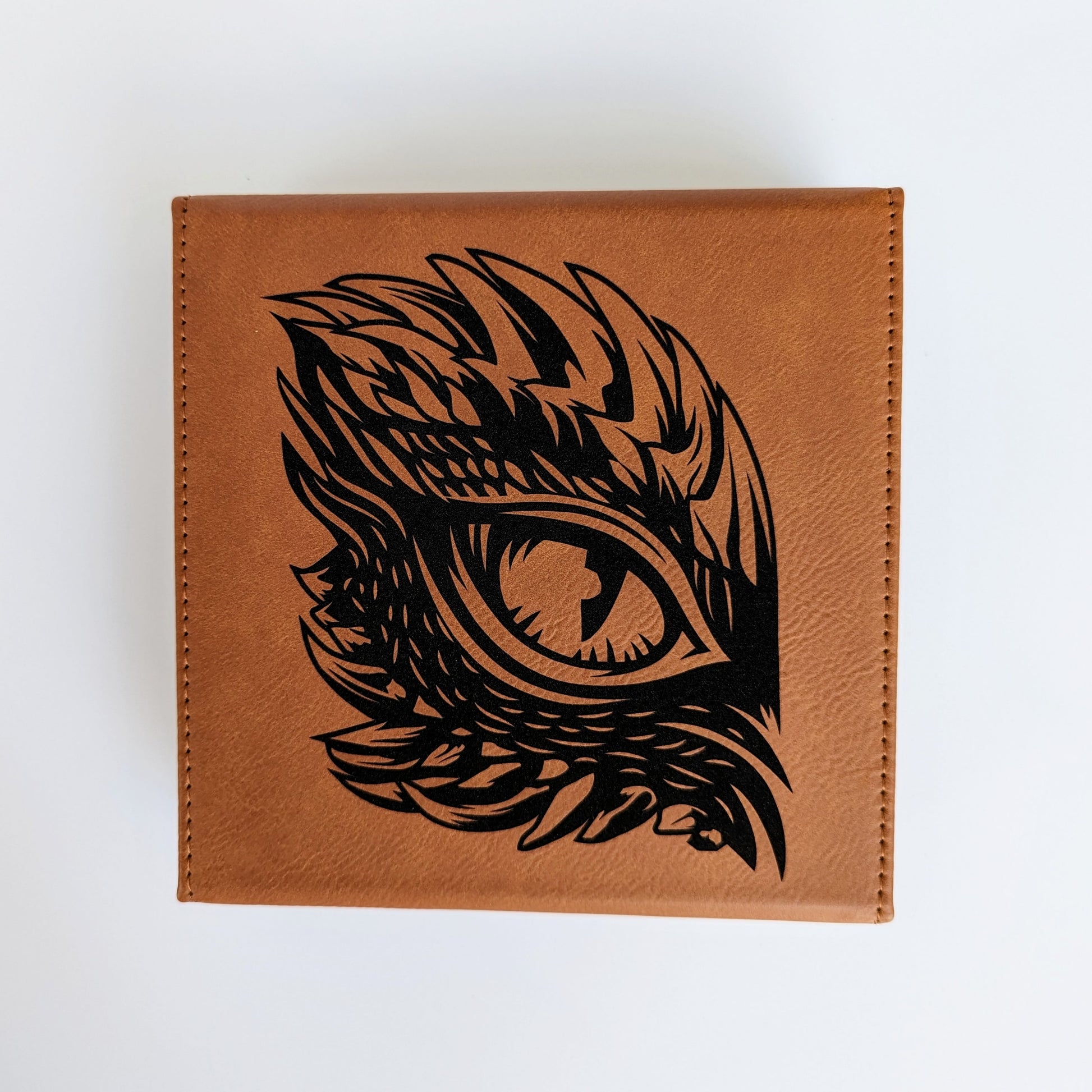 The Roving Eye | Vegan Leather Dice Box - Emberglow Gaming