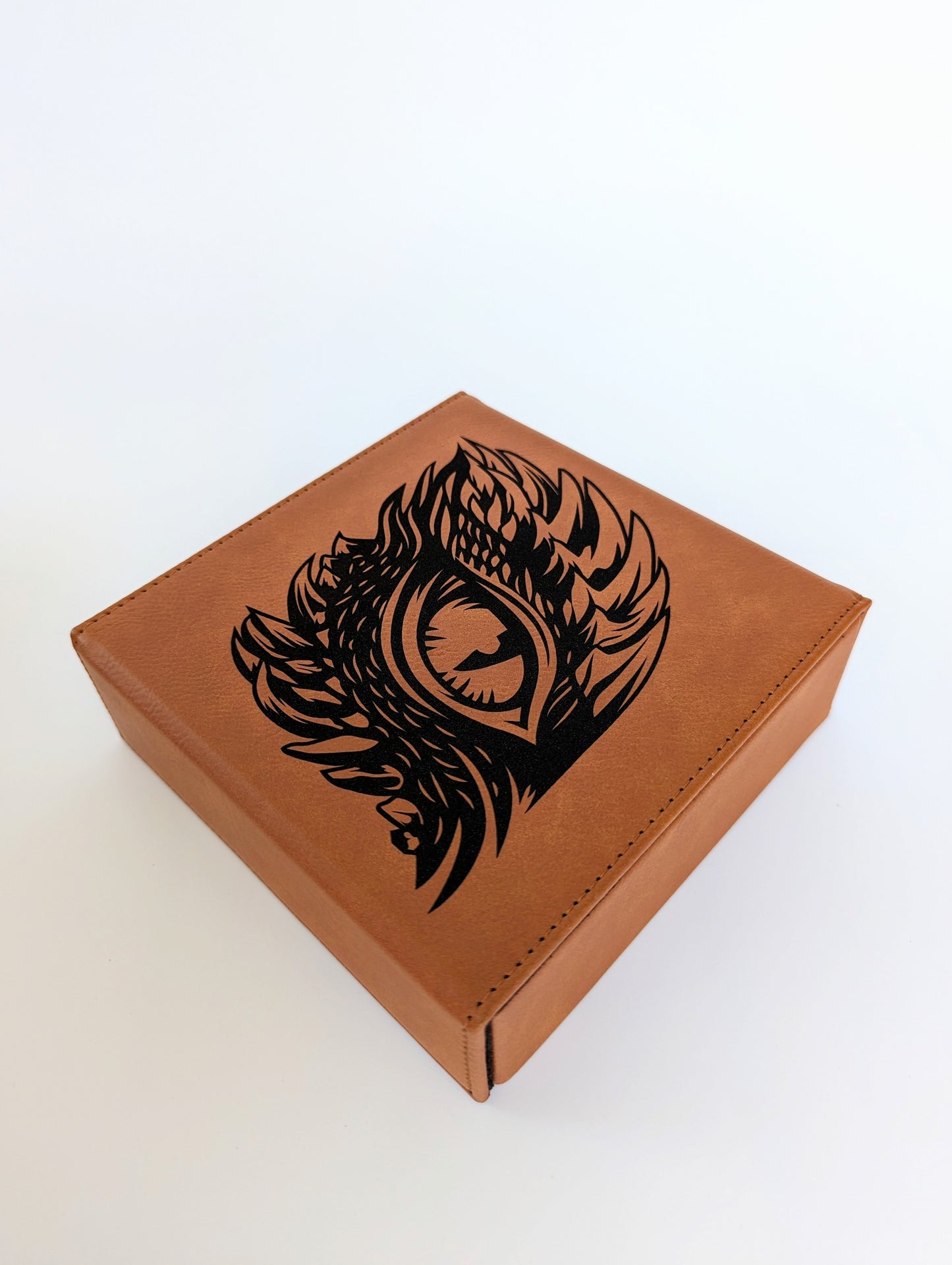 The Roving Eye | Vegan Leather Dice Box - Emberglow Gaming