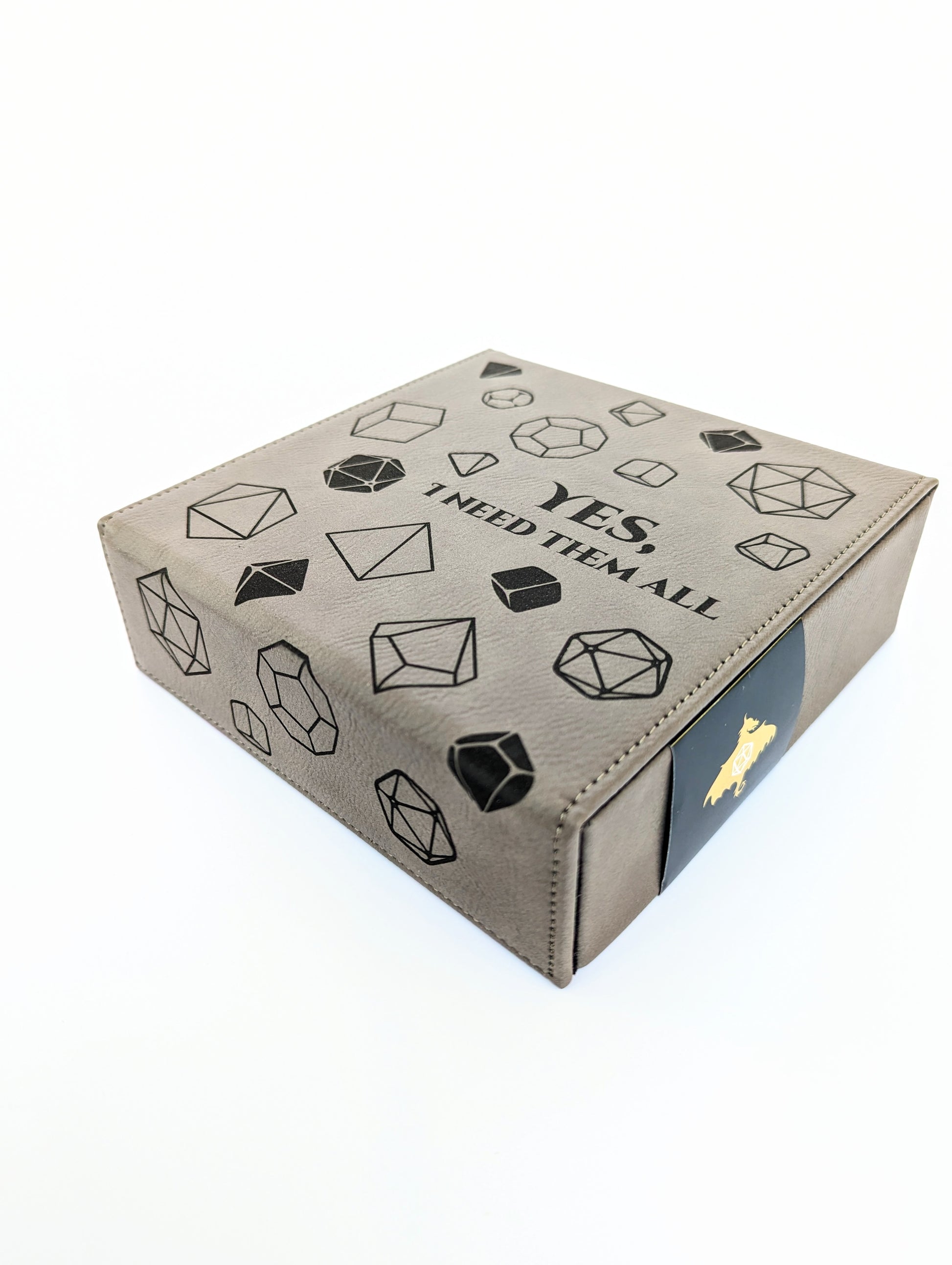 Yes, I Need Them All | Vegan Leather Dice Box - Emberglow Gaming