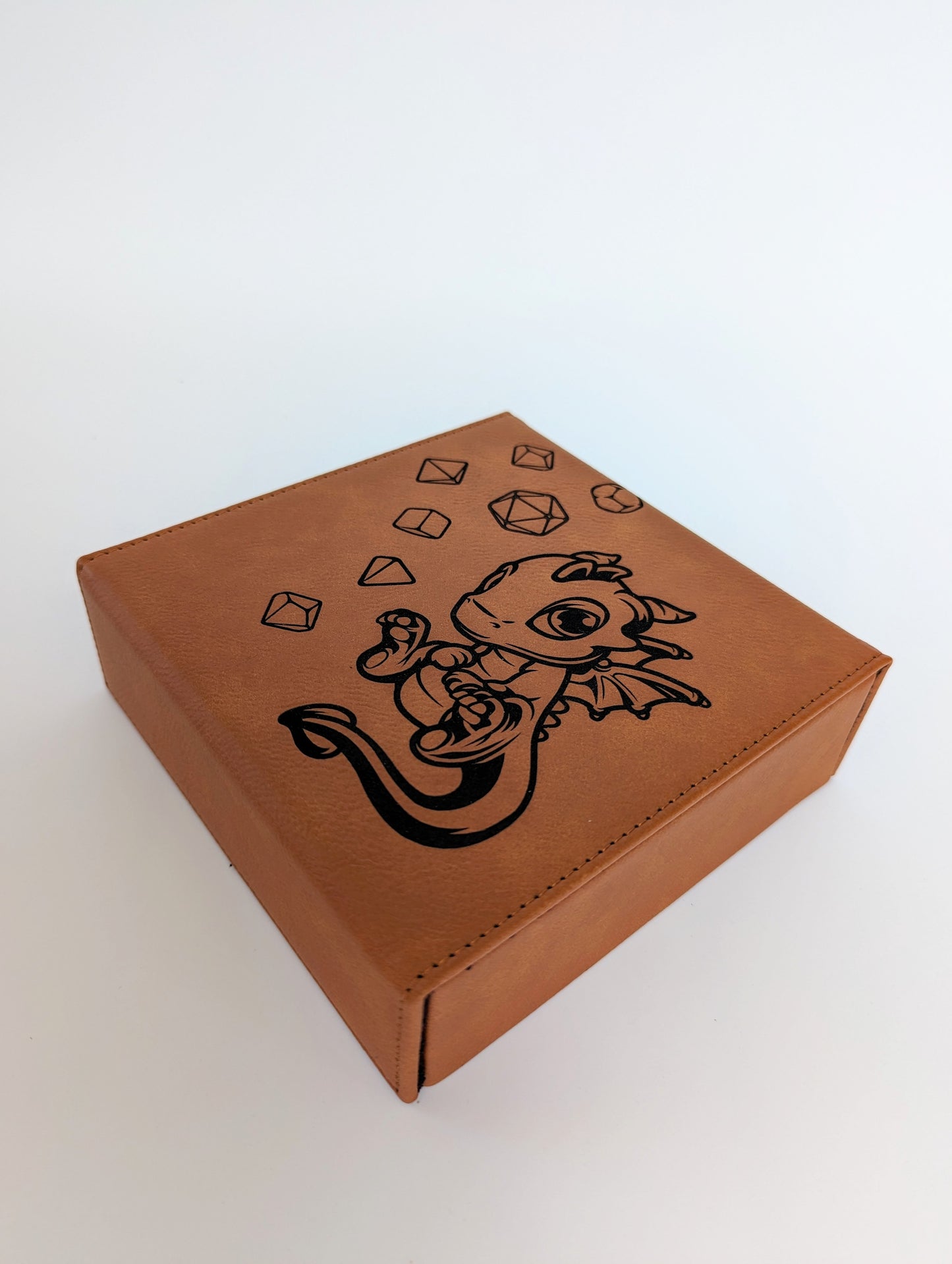 Adoragon | Vegan Leather Dice Box - Emberglow Gaming