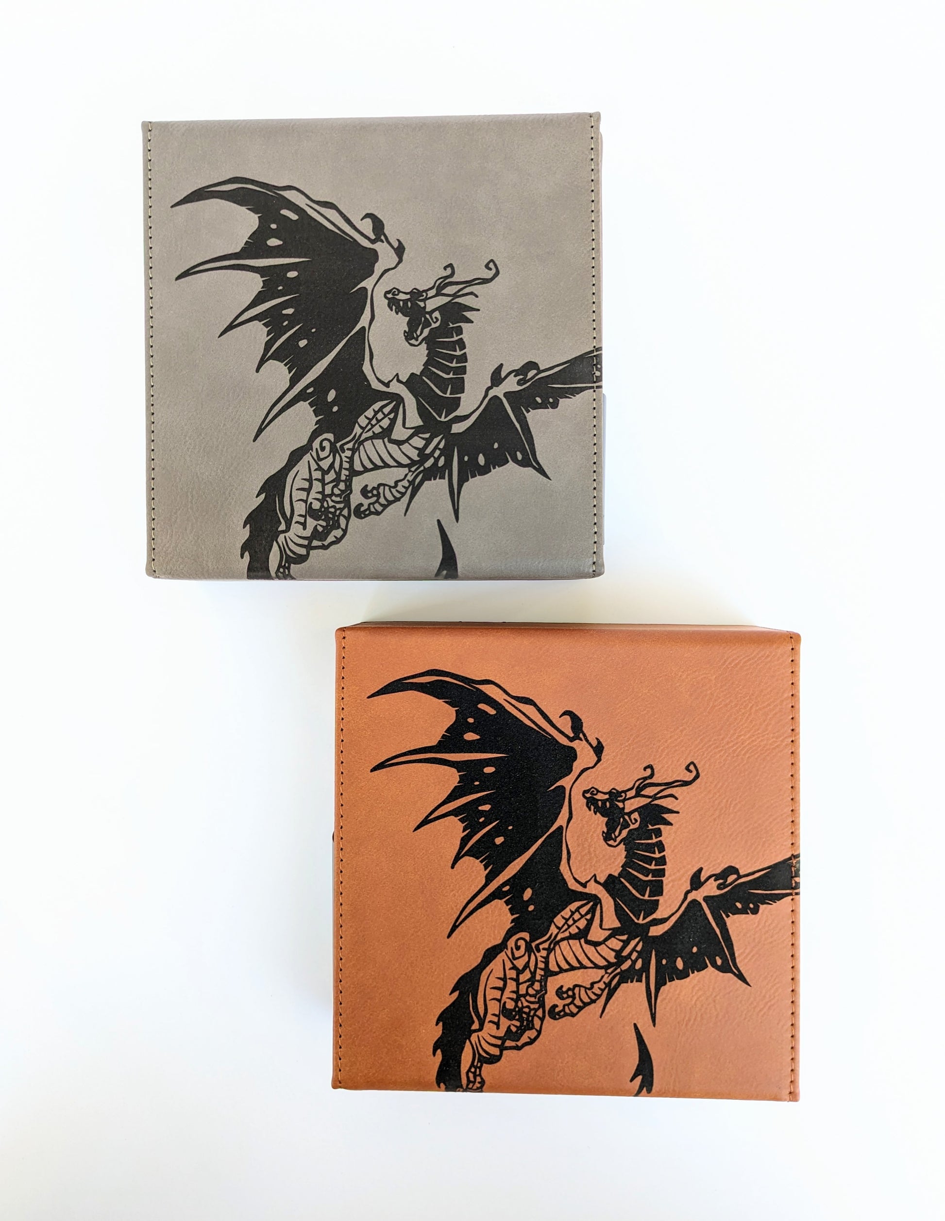 Spawn of Tiamat | Vegan Leather Dice Box - Emberglow Gaming