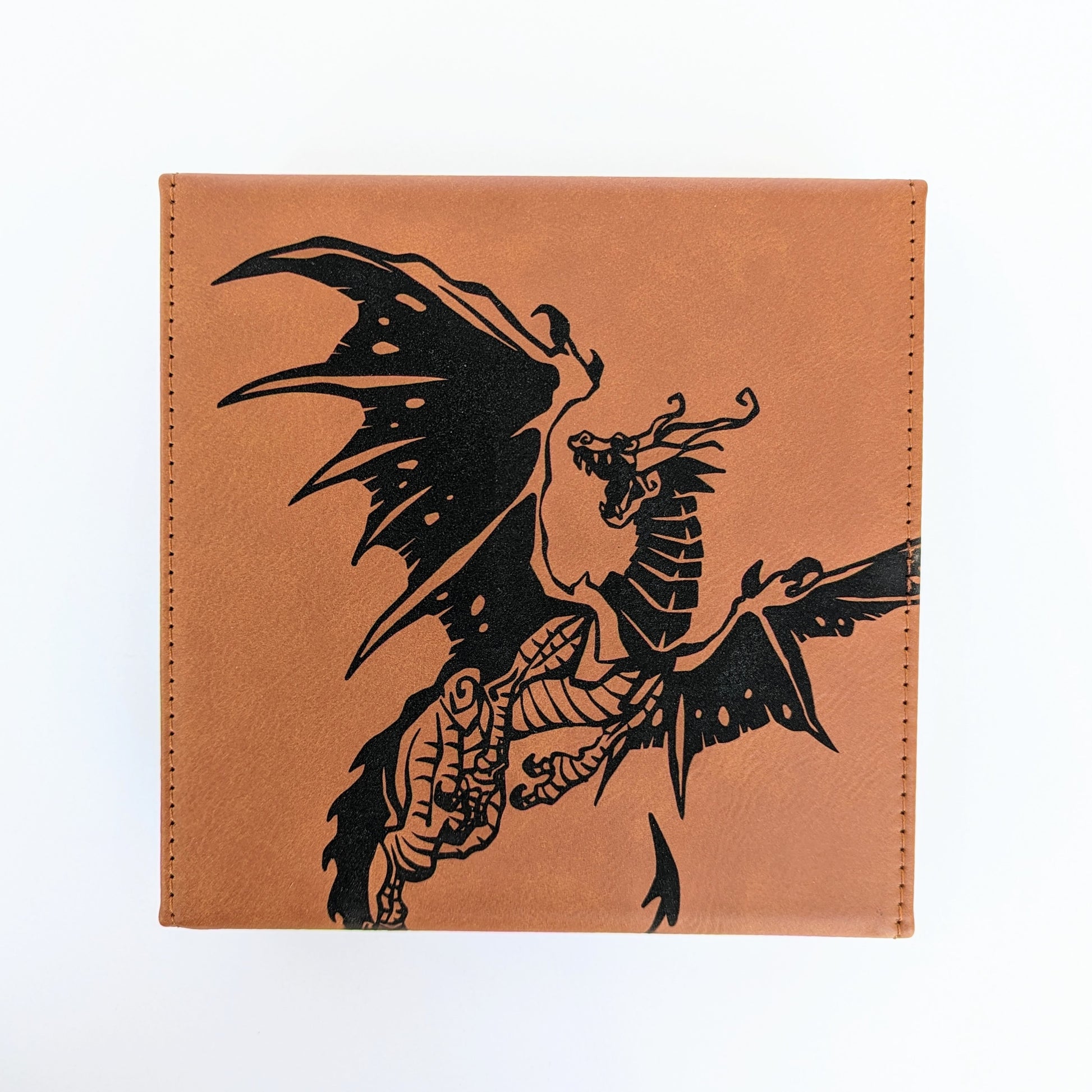 Spawn of Tiamat | Vegan Leather Dice Box - Emberglow Gaming