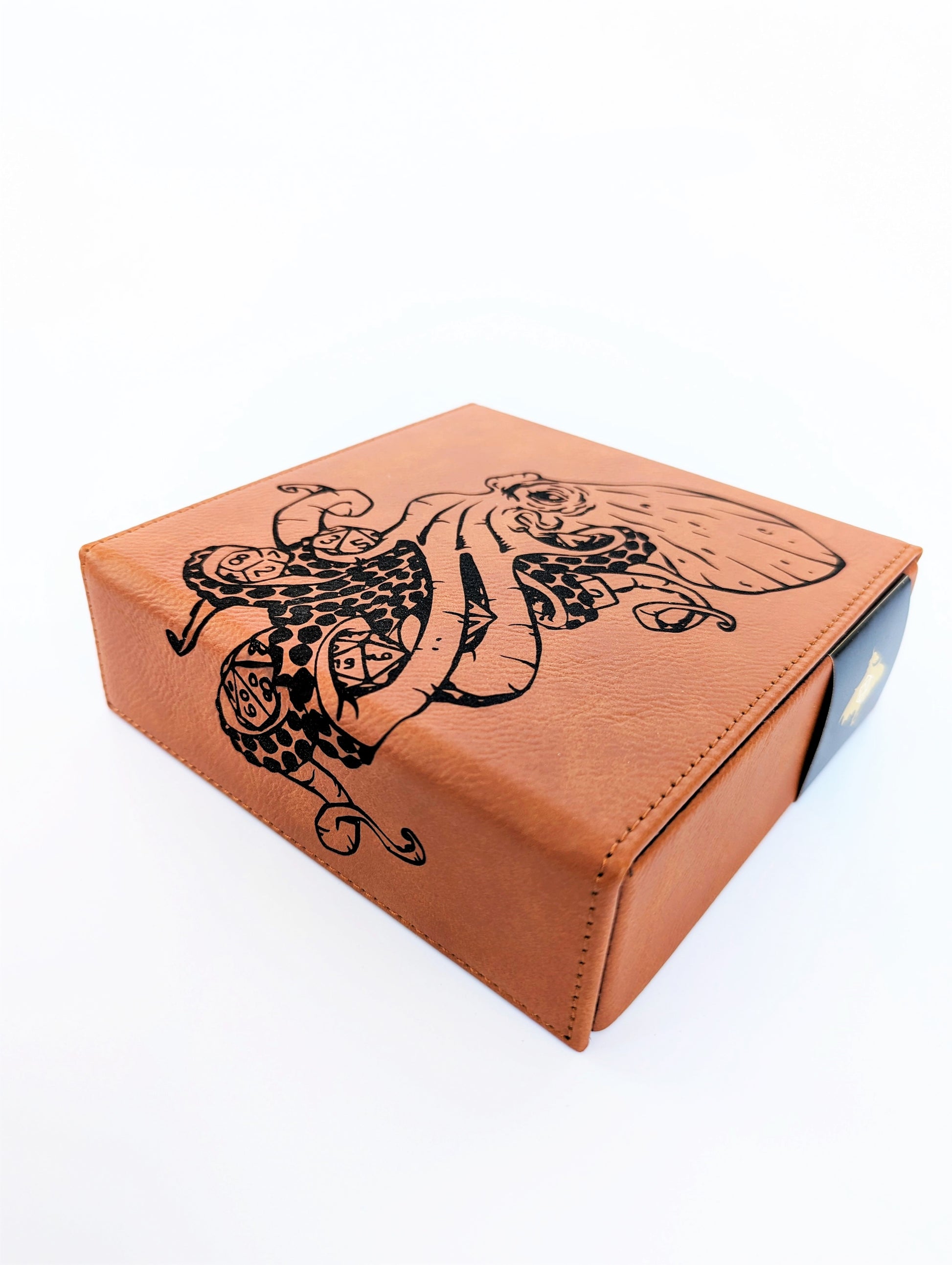 Kraken of Holding | Vegan Leather Dice Box - Emberglow Gaming