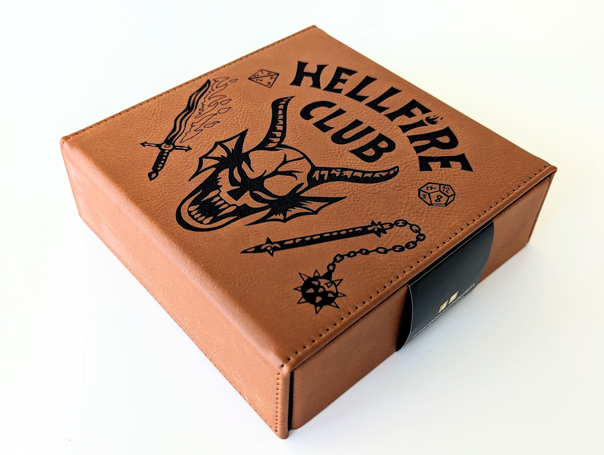 Hellfire Club | LIMITED EDITION | Vegan Leather Dice Box - Emberglow Gaming