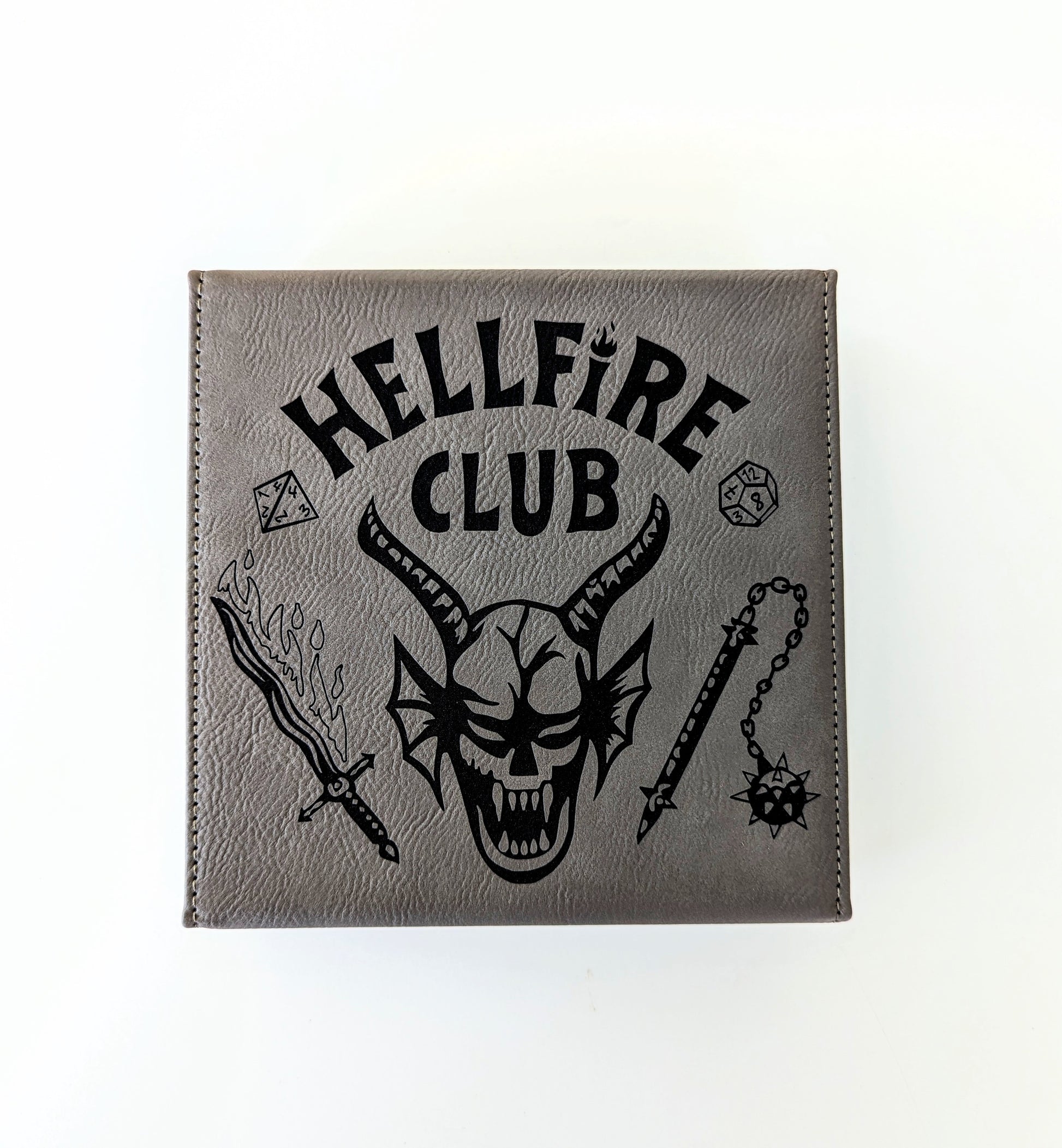 Hellfire Club | LIMITED EDITION | Vegan Leather Dice Box - Emberglow Gaming