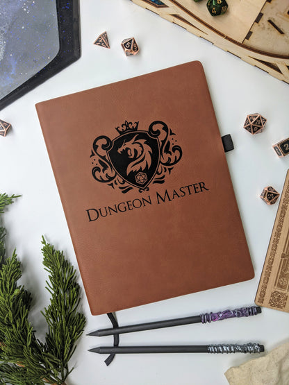 Dungeon Master | Vegan Leather Journal - Emberglow Gaming