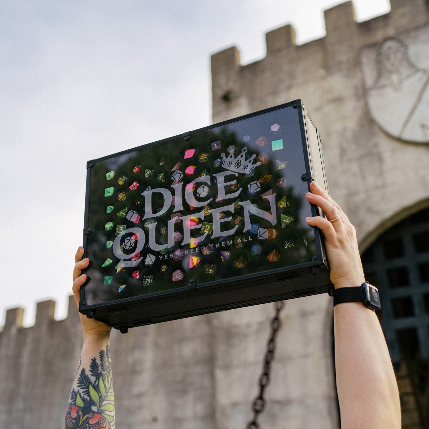 COLOSSAL | Dice Queen | 66 Set Capacity | Plexi Glass Dice Display Case