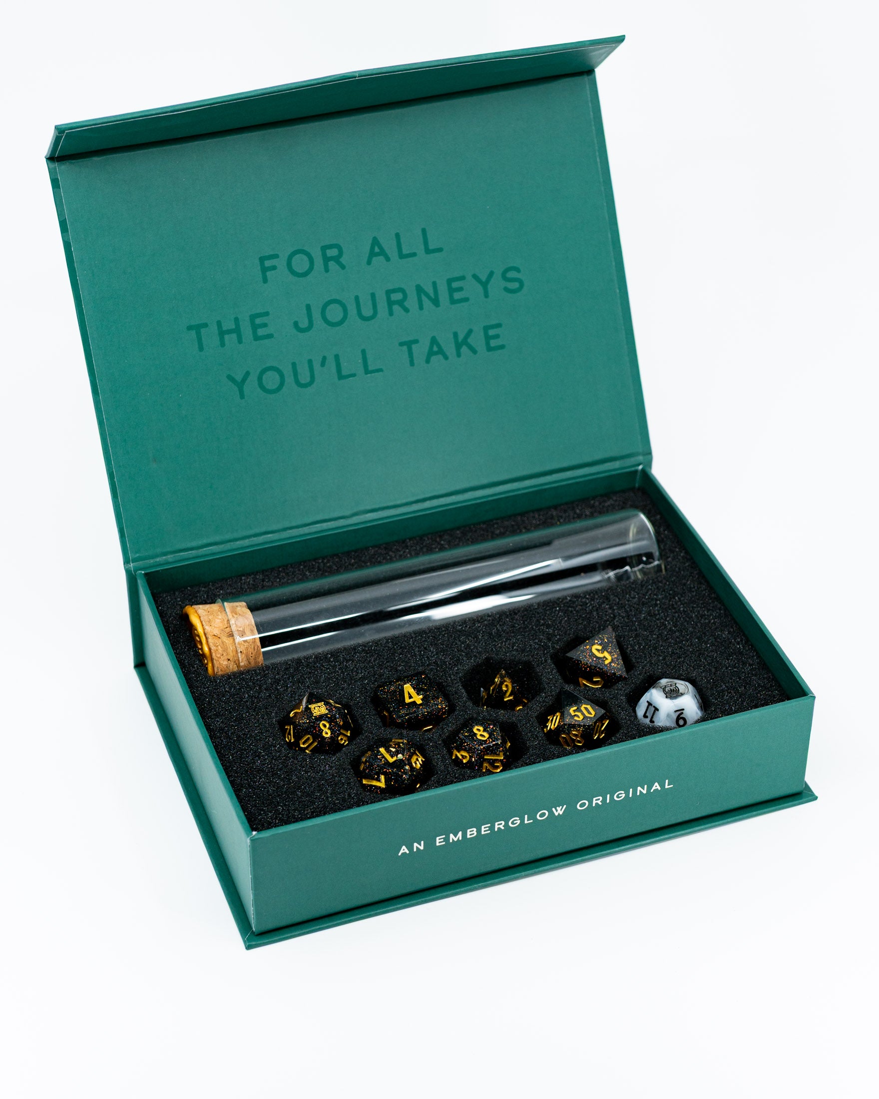 Brimstone | Emberglow Original | 7 or 8 Piece Sharp Edge Resin Dice Set