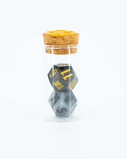 Dead/Reborn | 2 Sharp Edge Resin Oversized 33mm D12 Dice | Duality Dice