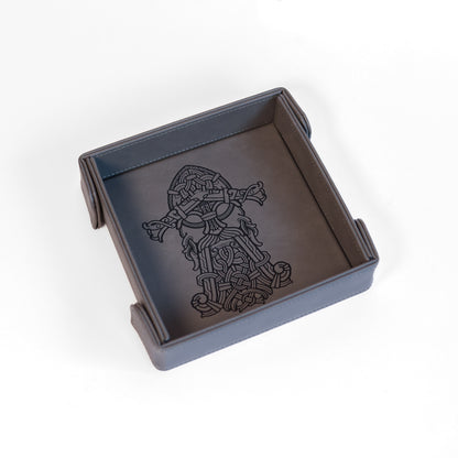 HAMMAR! |  SM Magnetic Vegan Leather Dice Tray (Square)