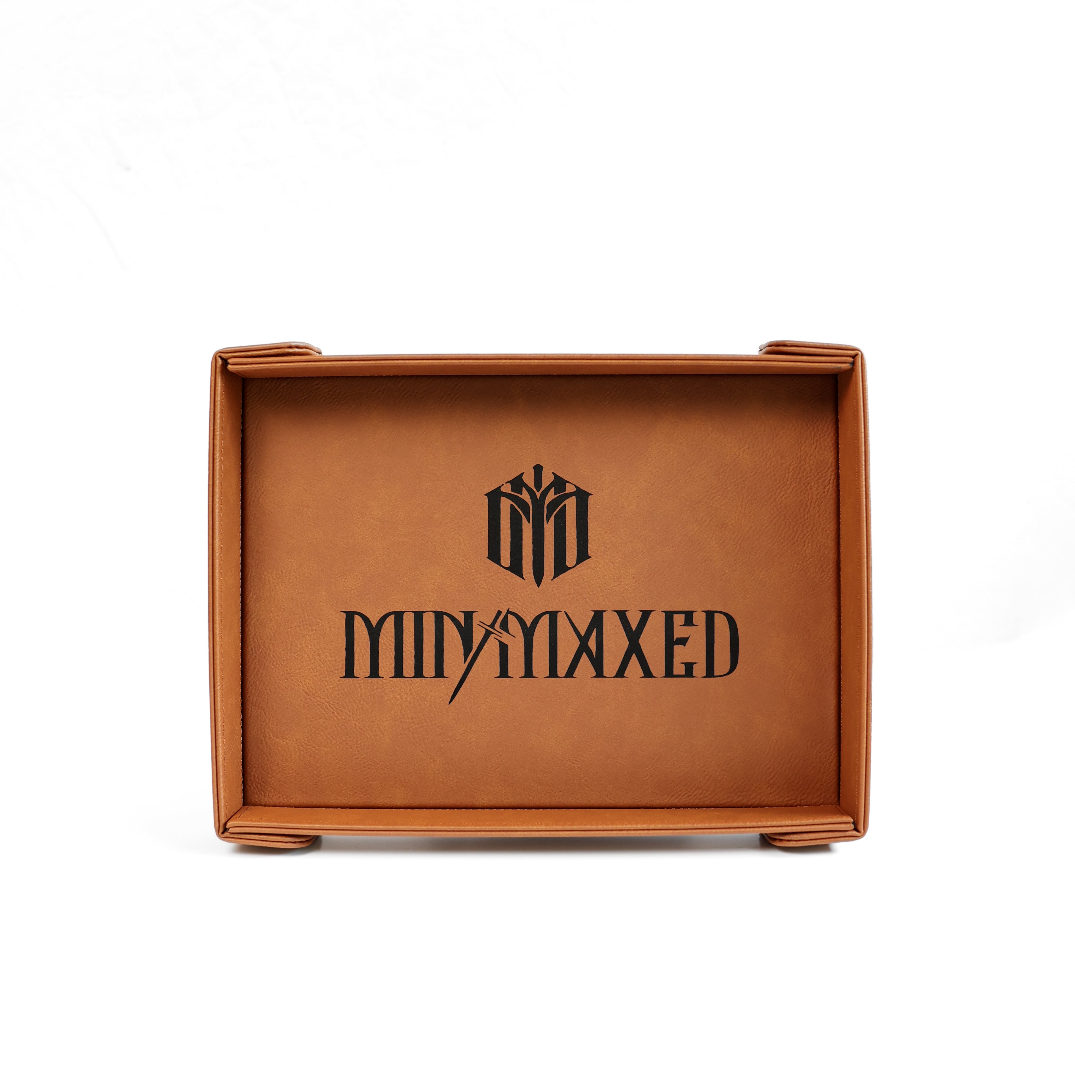 Minmaxed |  LG Magnetic Vegan Leather Dice Tray (Rectangular)