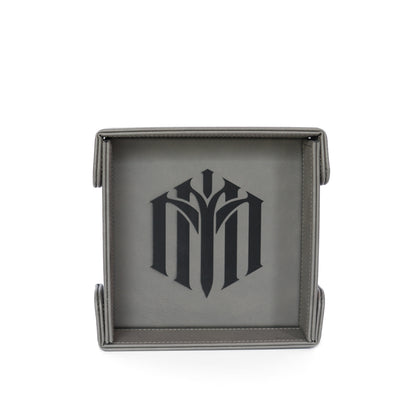Minmaxed |  SM Magnetic Vegan Leather Dice Tray (Square)