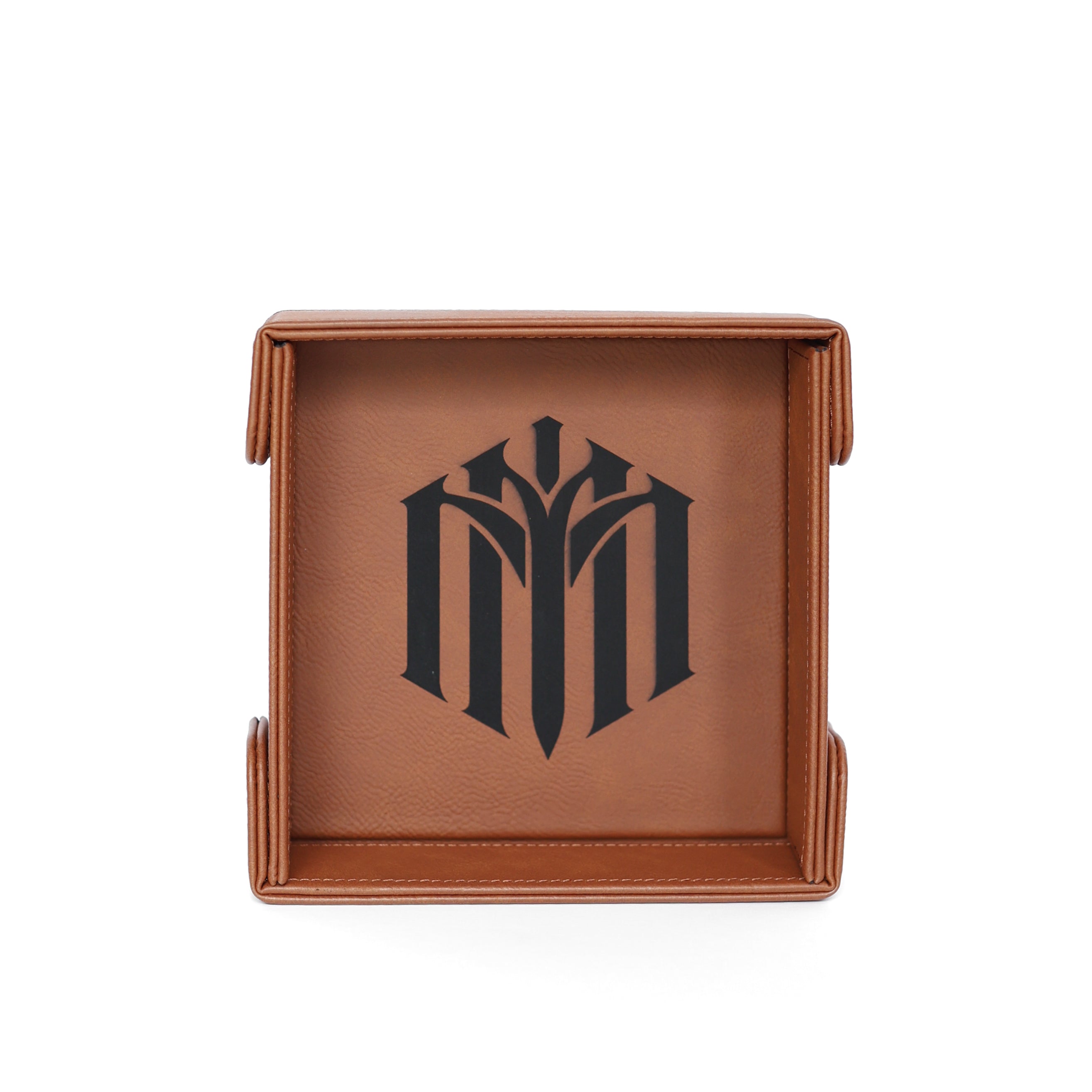 Minmaxed |  SM Magnetic Vegan Leather Dice Tray (Square)