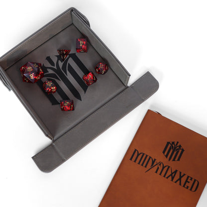 Minmaxed |  SM Magnetic Vegan Leather Dice Tray (Square)