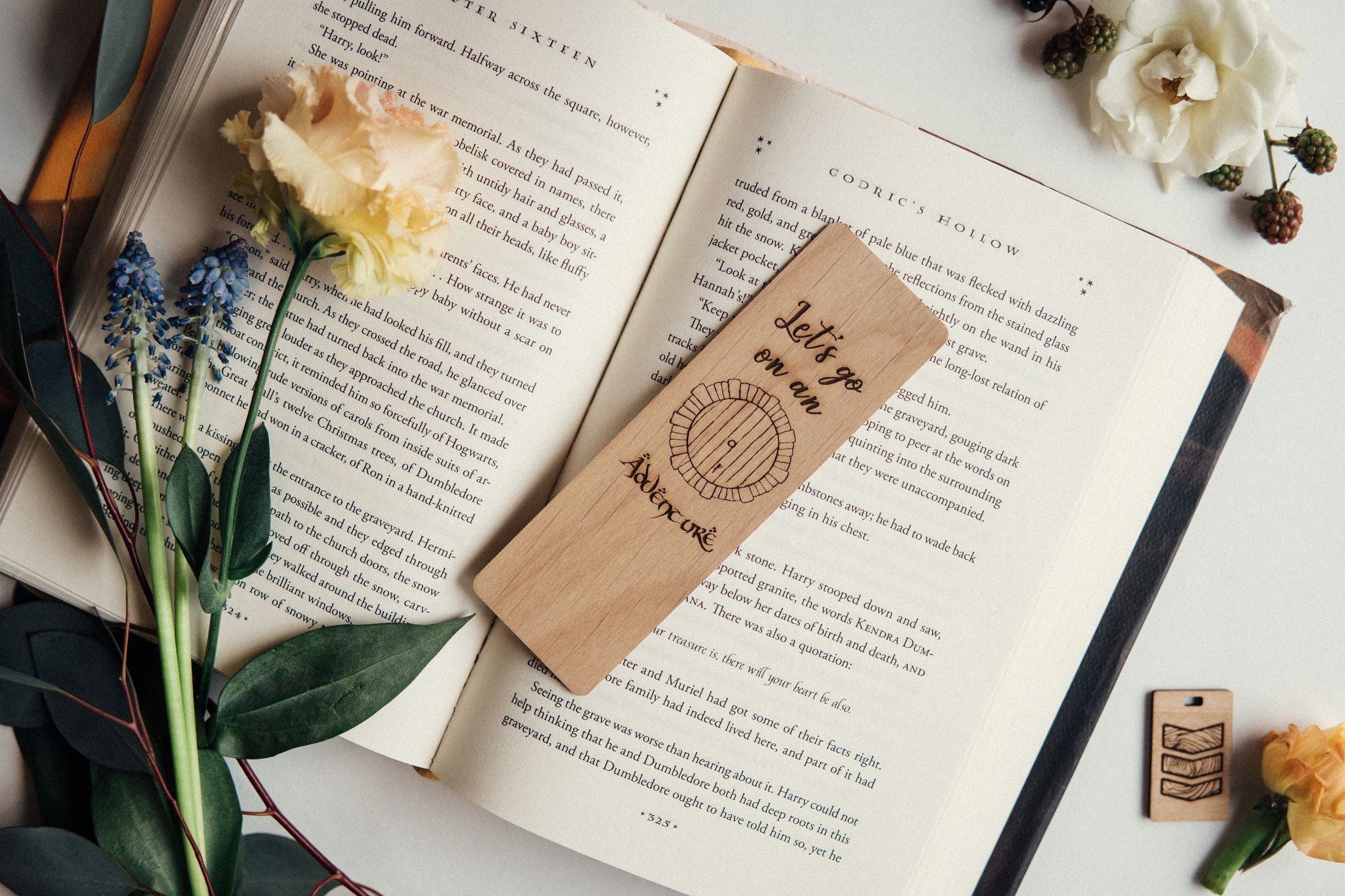 Adventure Hobbit Hole | Engraved Wooden Bookmark - Emberglow Gaming