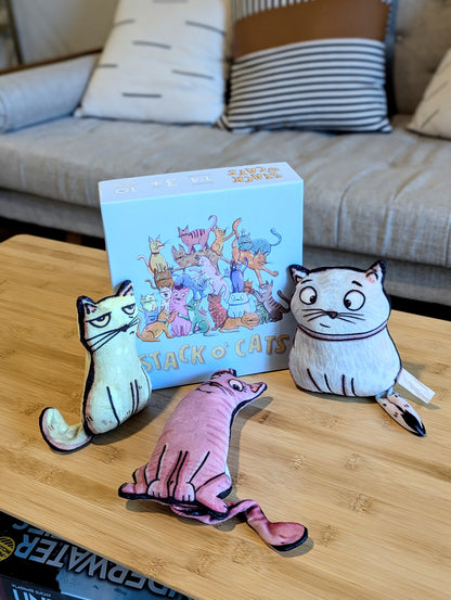 Stack O’ Cats Mascot Cat Toys – Crinkle + Catnip Edition