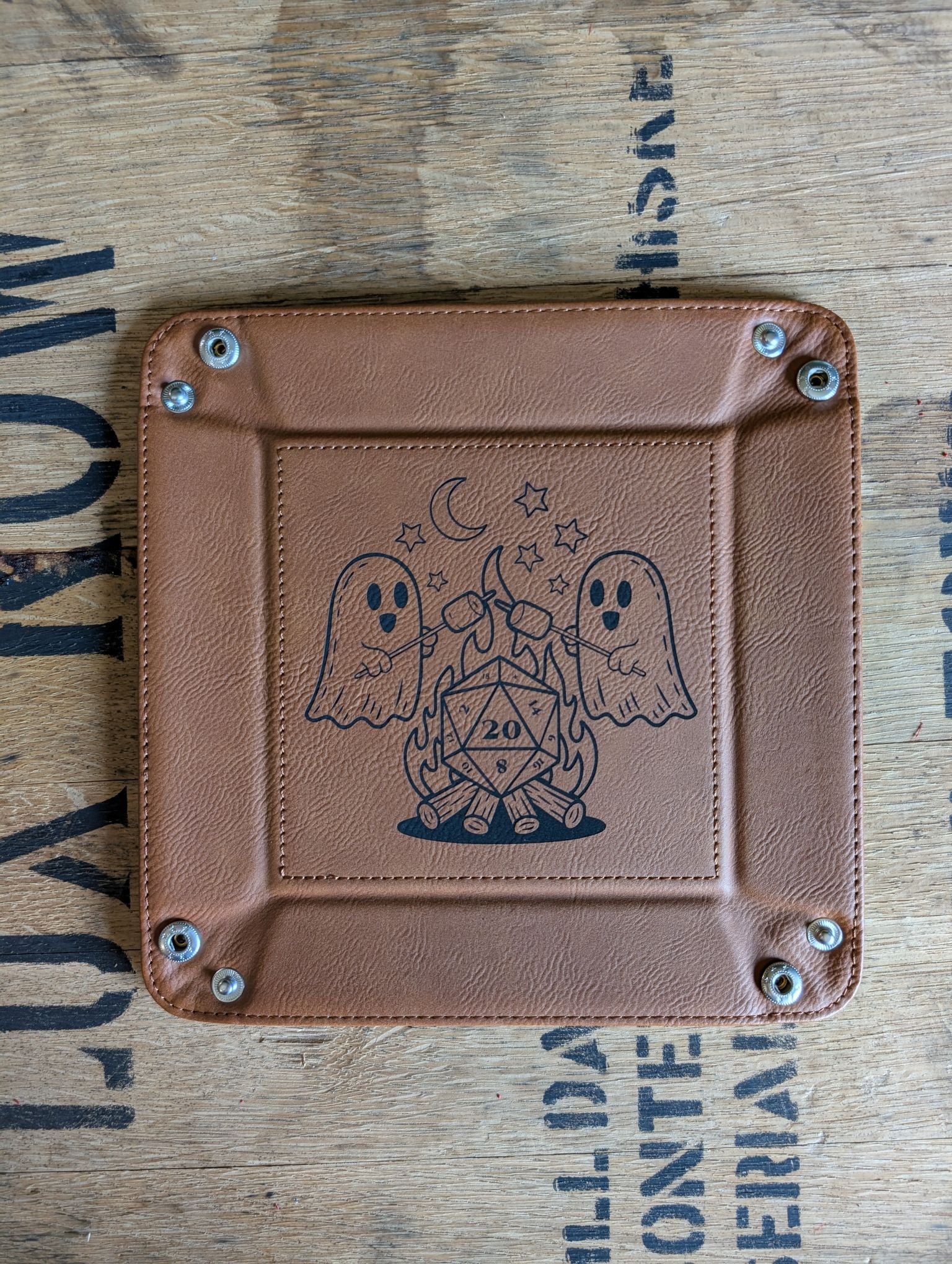 Crit or Treat | Vegan Leather Dice Rolling Tray