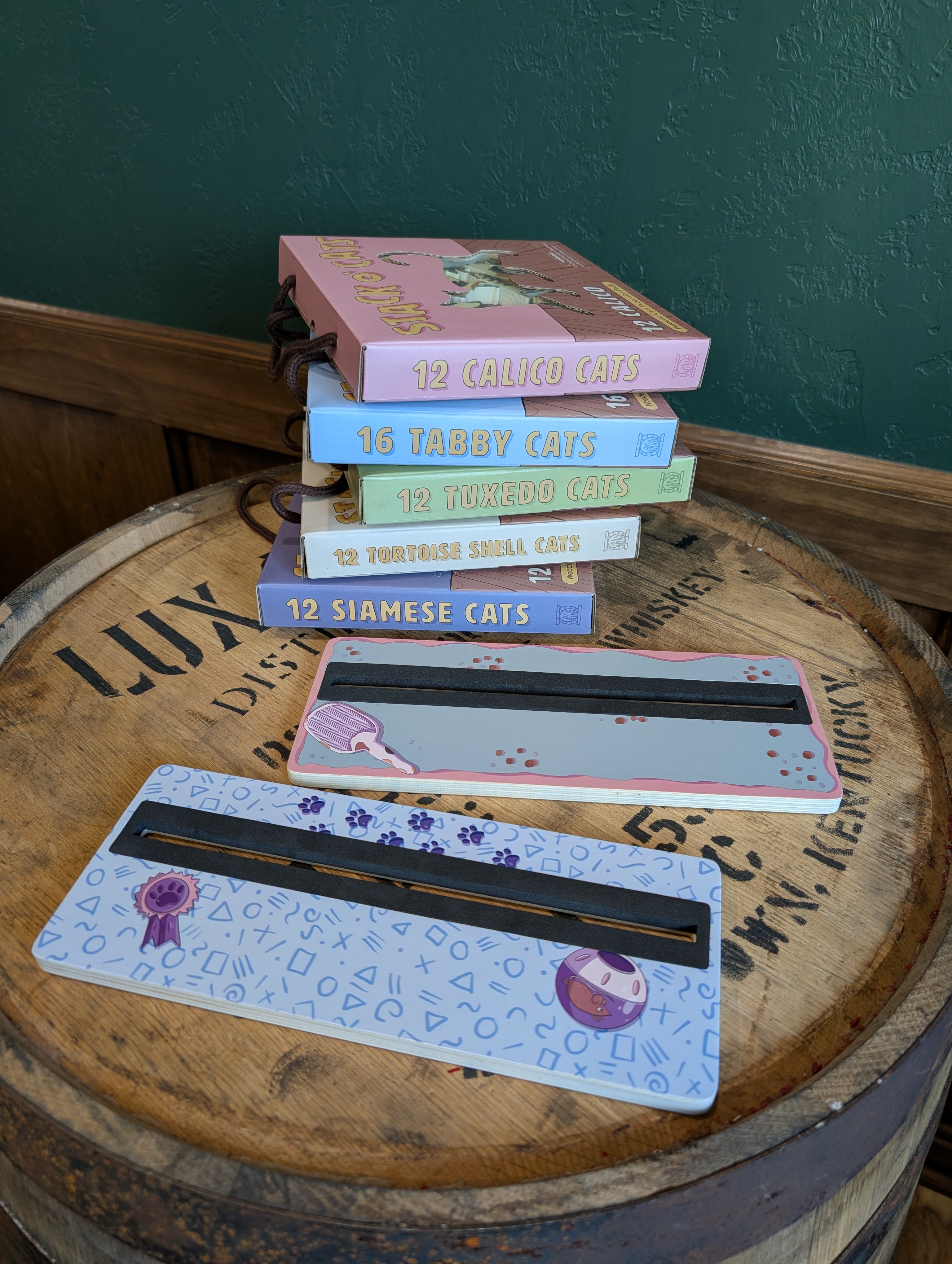 Stack O’ Cats XL Wooden Base