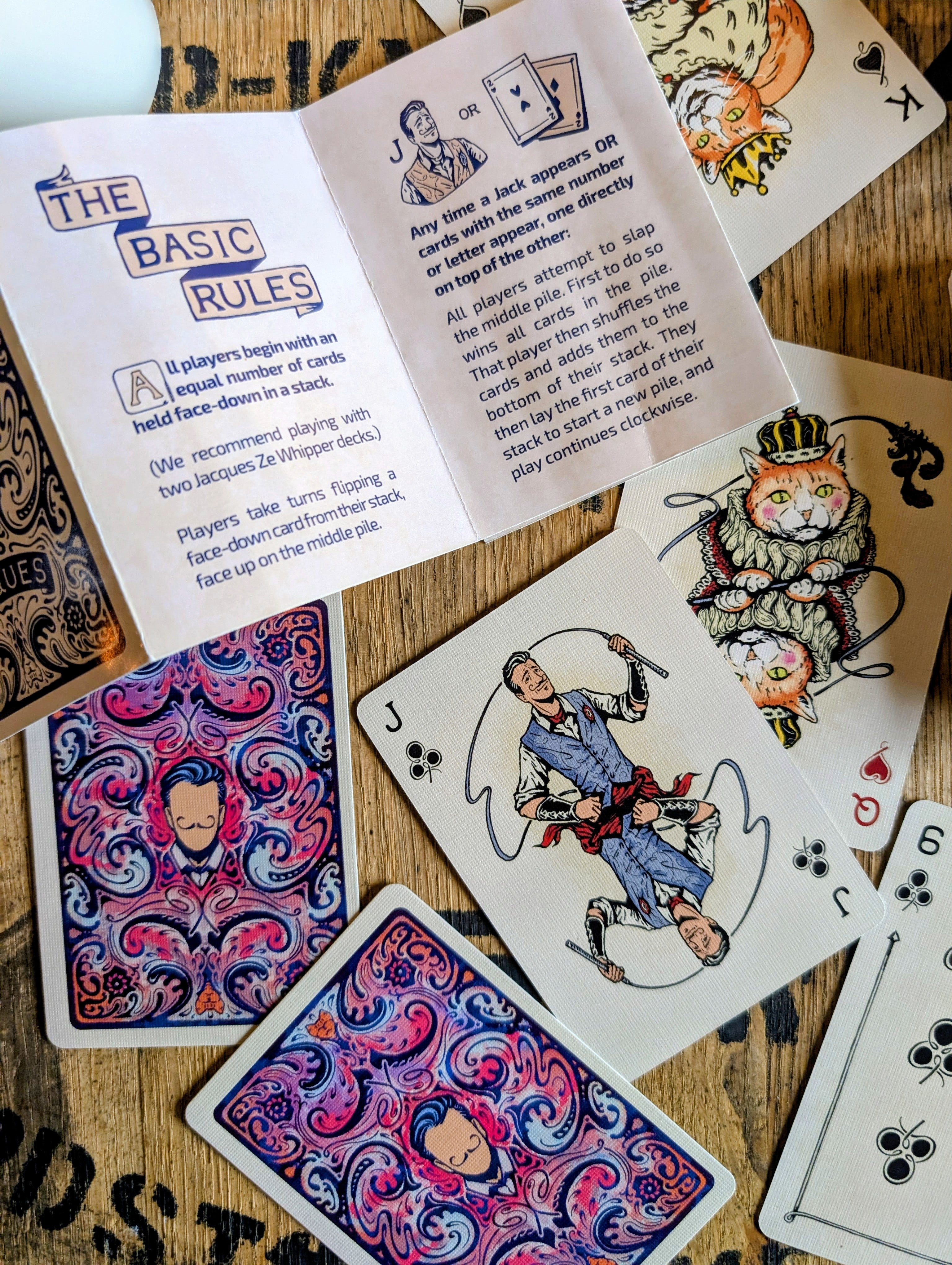 JZW | Card Deck with Game | 2 Sets of Cards
