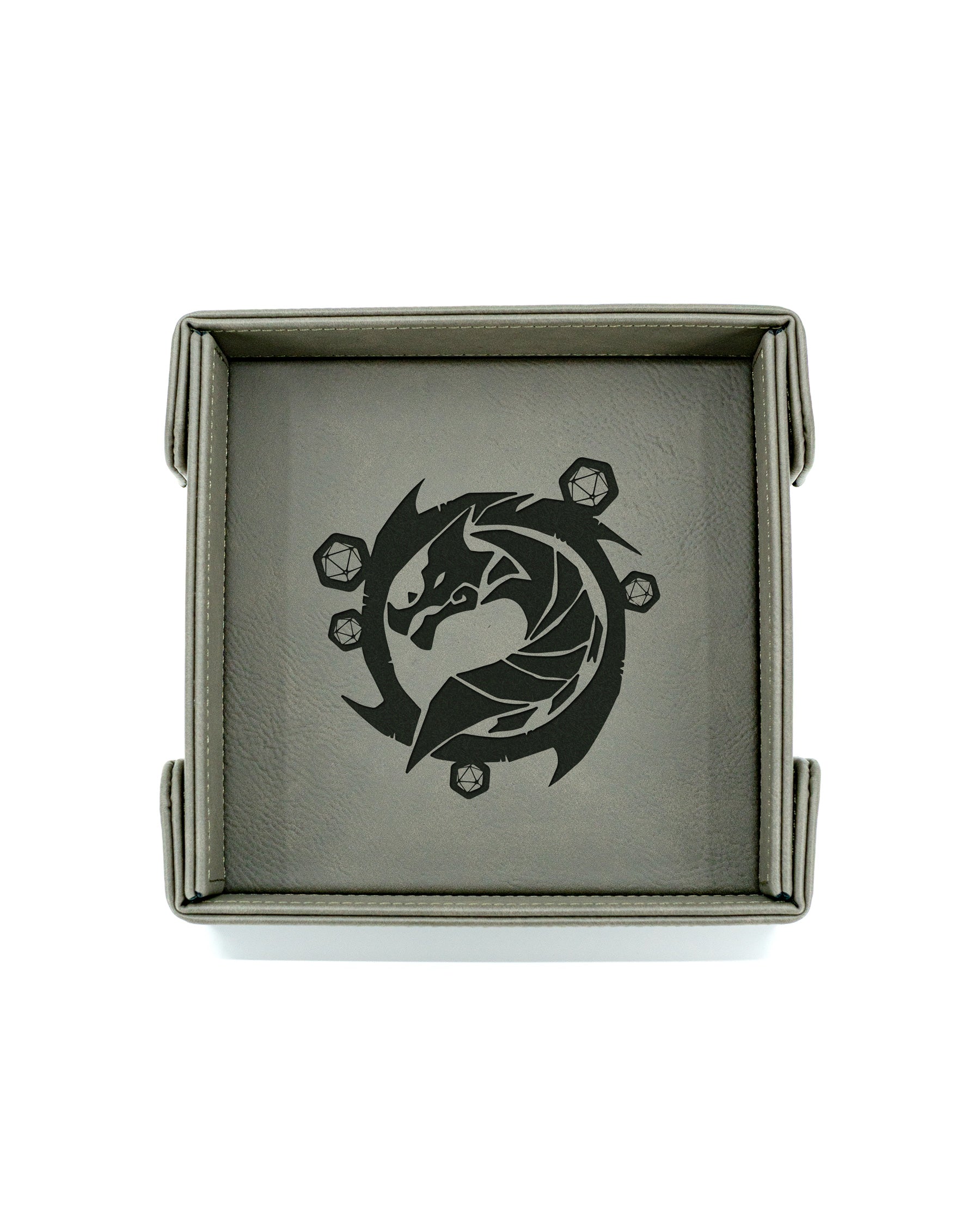 Waiting Wyvern | SM Magnetic Vegan Leather Dice Tray (Square)