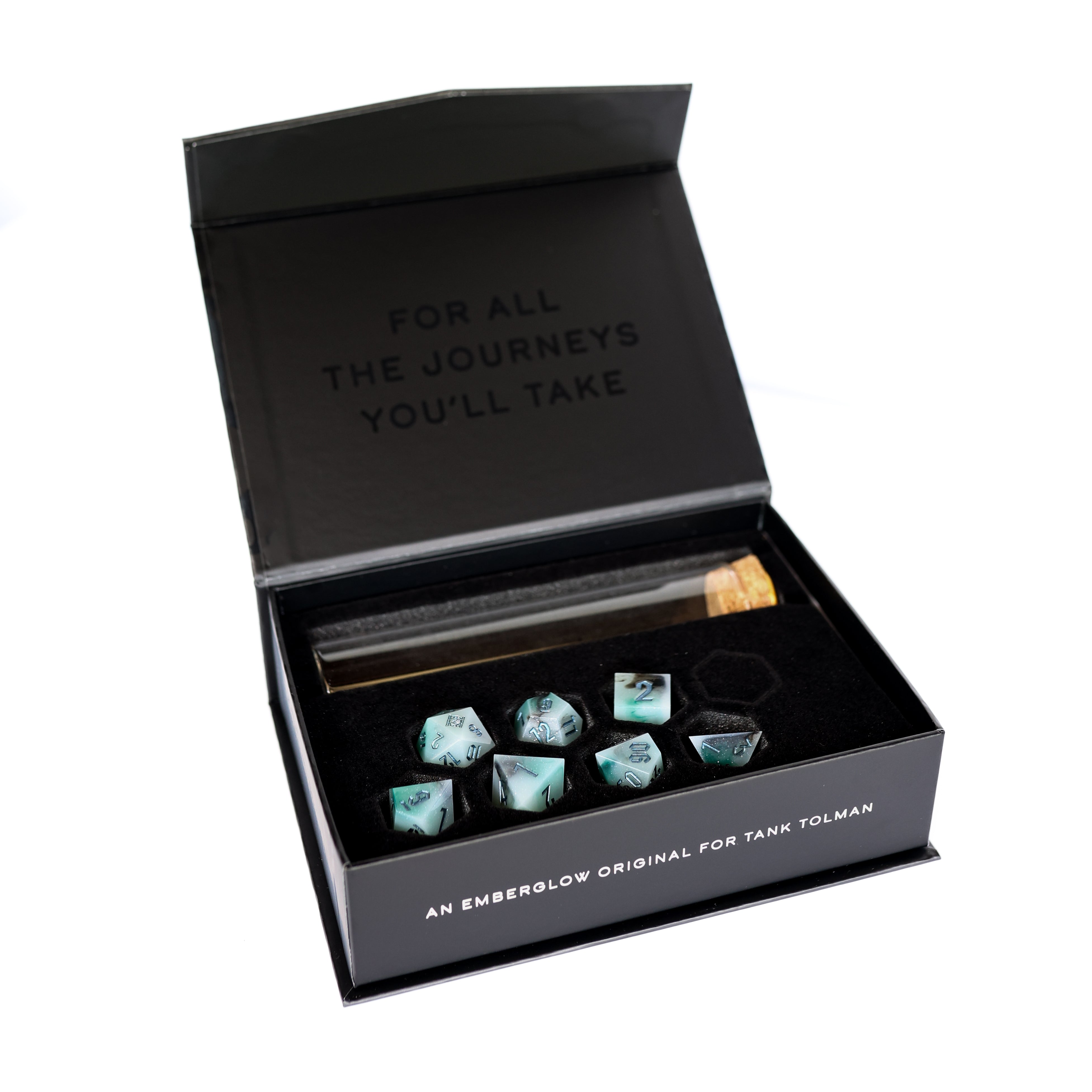 Tank Tolman | Infected Snow | 7 Piece Sharp Edge Dice Set