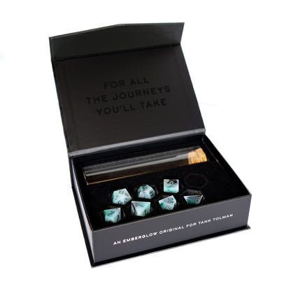 Tank Tolman | Infected Snow | 7 Piece Sharp Edge Dice Set