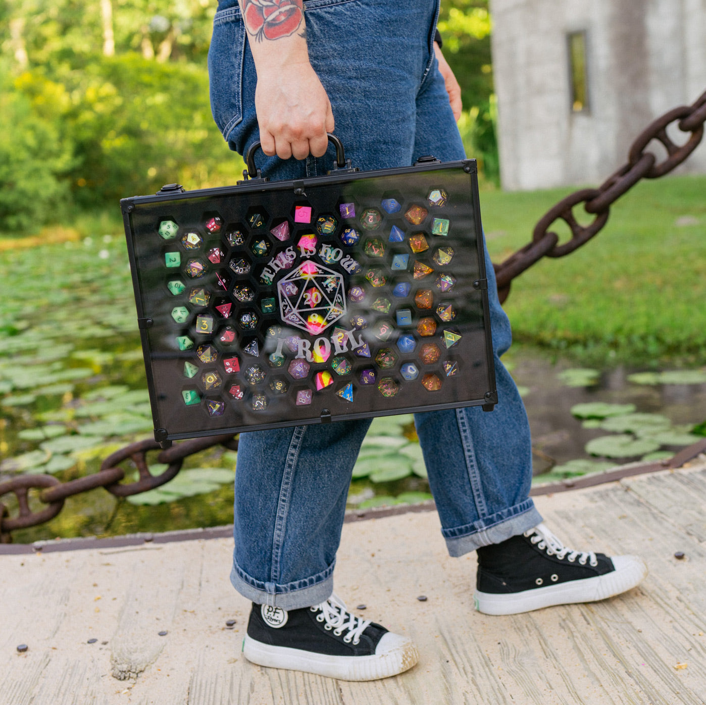 This Is How I Roll | 26 Set Capacity | Plexi Glass Chest of Hoarding Dice Display Case